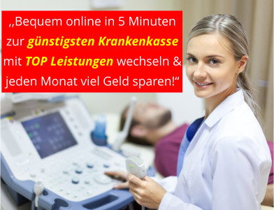 Günstige Krankenkasse mit TOP Leistungen bequem online in nur 5 Minuten
